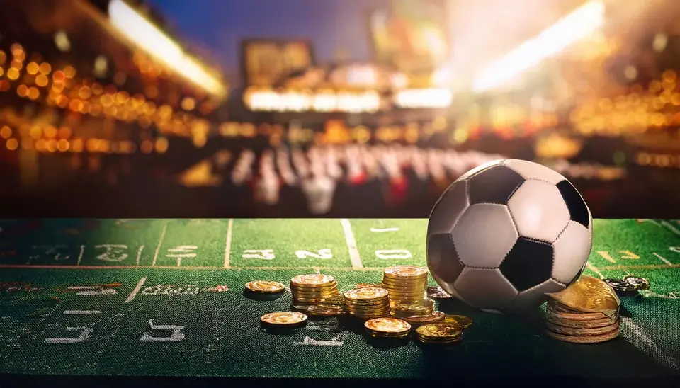 Football goals markets — golden football on betting panel with live odds