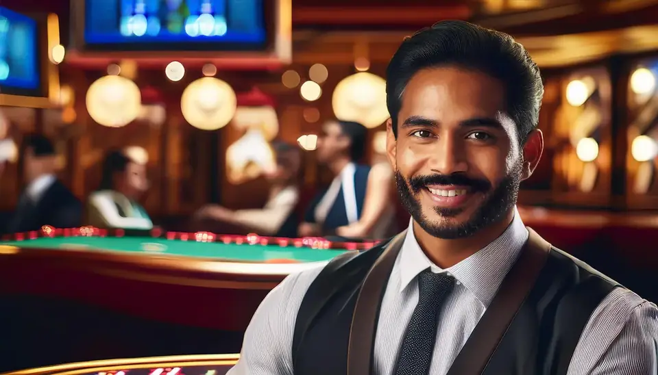 Gold365 live dealer dealing cards at a real casino table streamed in HD