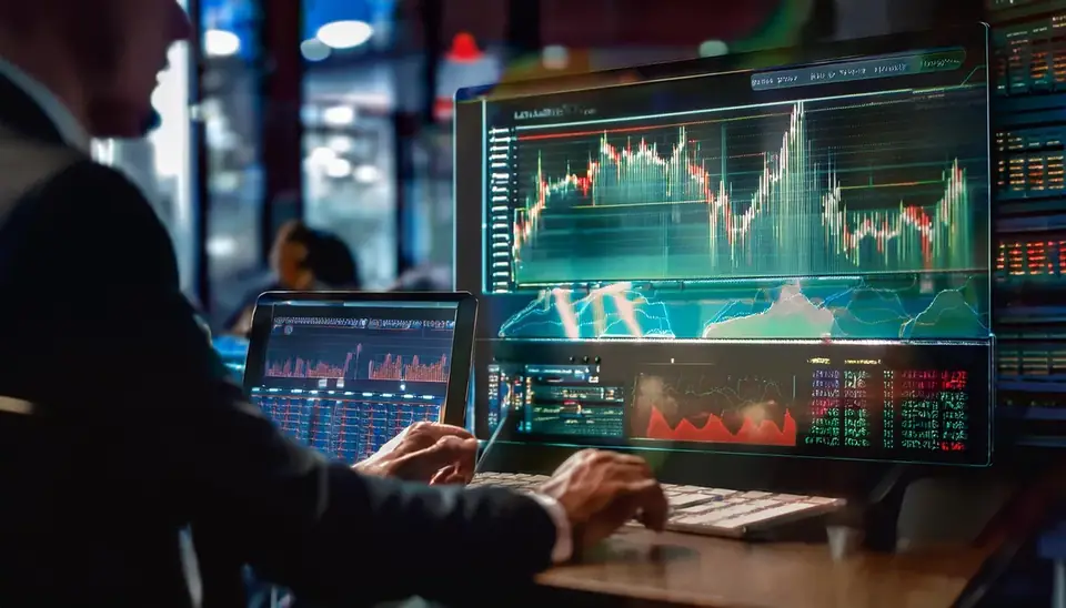 Laser247 in-play odds analysis — trader watching live prices move on screen