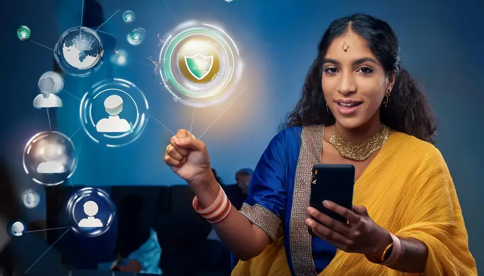 Verified safe Reddy Anna ID — player with phone protected by security shields